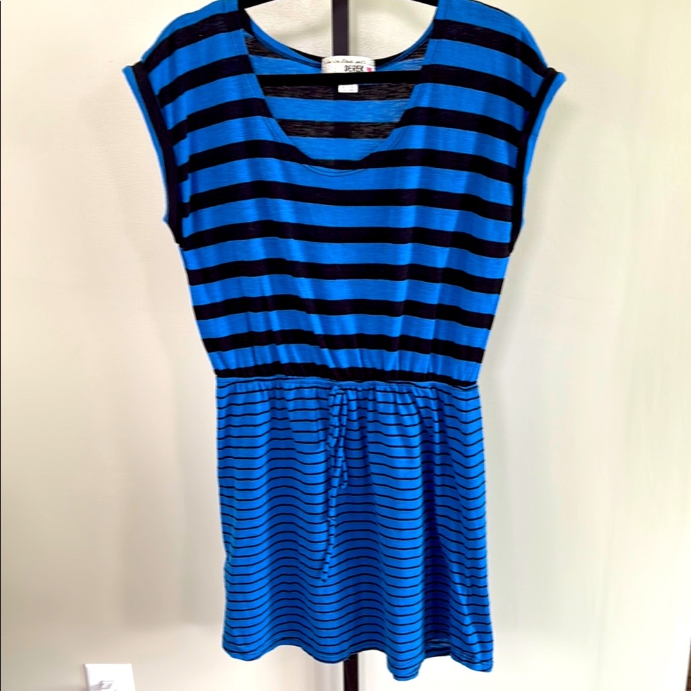 I’m in love with…Derek Blue and Black Striped Dress Size Large